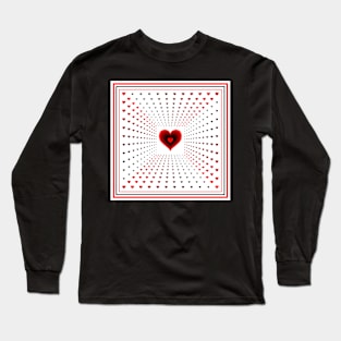 Heart Pattern Long Sleeve T-Shirt